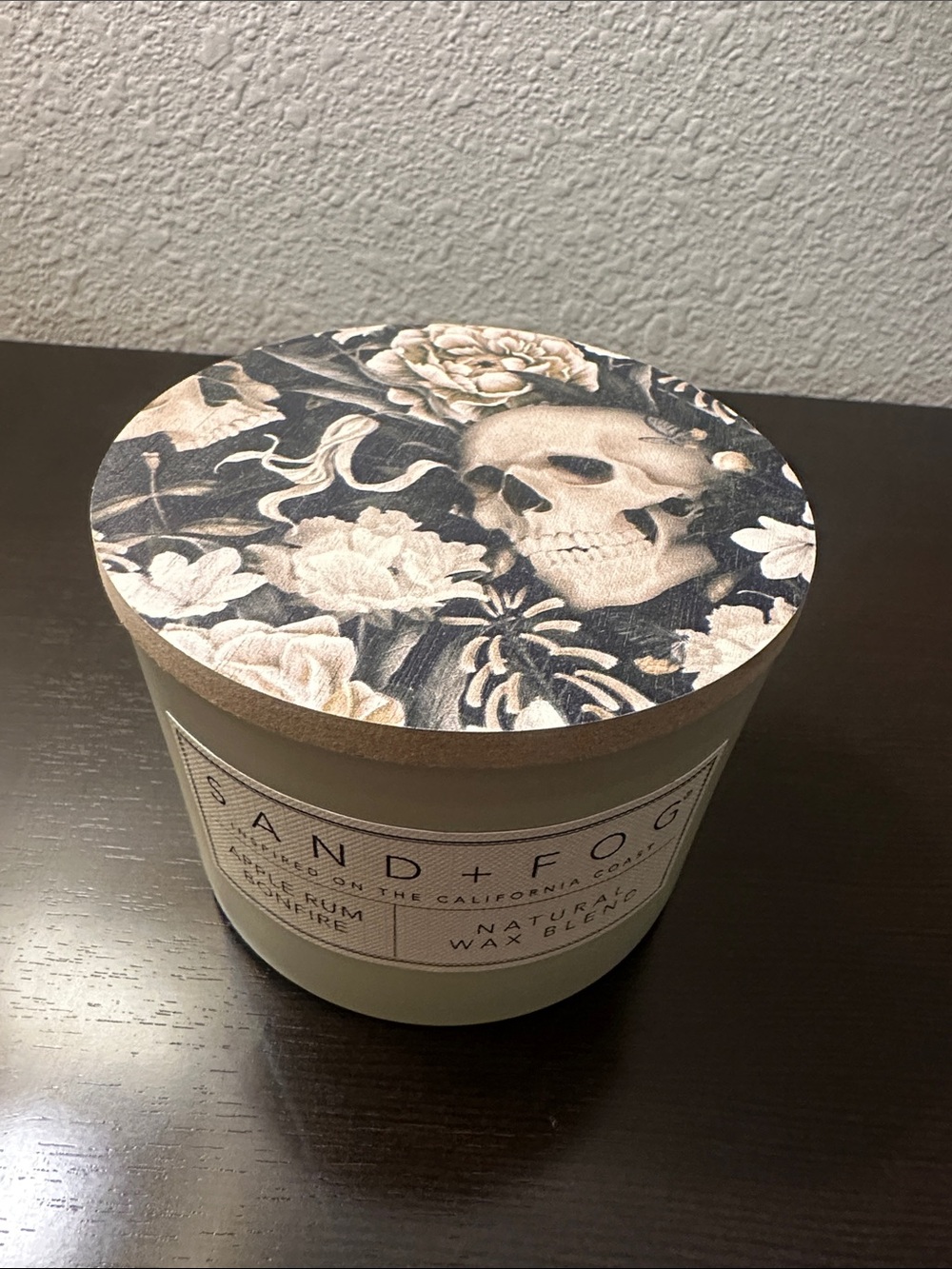 Sand + Fog apple rum bonfire candle